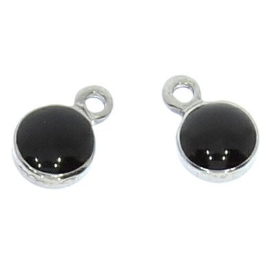 Zawieszka metalowa malowana Kropla 7x4.5mm