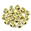 Koraliki Akrylowe Kostki Krzyżyki 6x6mm