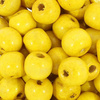 Koraliki Drewniane Naturalne Malowane Kula Słoneczny 10mm